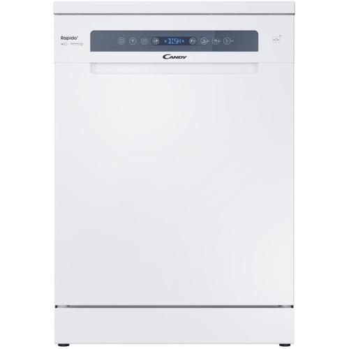 Masina de spalat vase Candy Rapido CF 4C6F0W, 14 seturi, 8 programe, Motor Inverter, WiFi/ hOn app, Automatic open door, Add-dish, Wash&Dry 35’, Maxi Tub, Clasa C, 60 cm (Alb)