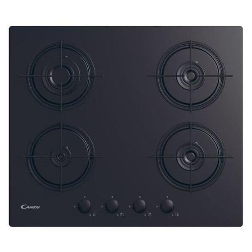 Plita incorporabila Candy CVW6BB, 4 Arzatoare gaz, Aprindere electrica, 60 cm (Negru)