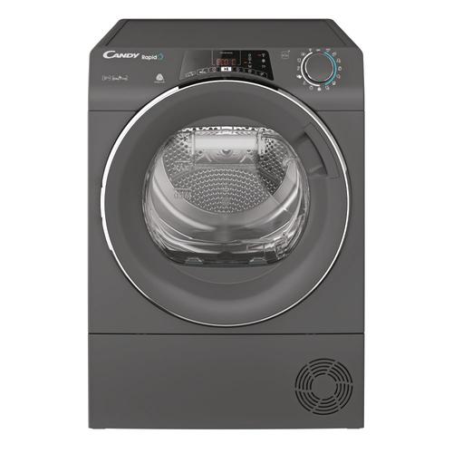 Uscator de rufe Candy ROE H9A2TCERX-S, Pompa de caldura, Wi-Fi, 9 kg, 14 programe, Clasa E (Antracit)