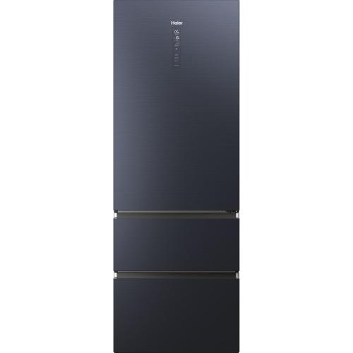 Combina frigorifica Haier HTW7720ENMB, 483 l, Total No frost, Motor Inverter, Conectivitate WiFi + Bluetooth, Display Led, Multiflow column, Super cooling, Super freezing, Clasa E, H 200.6 cm (Negru)