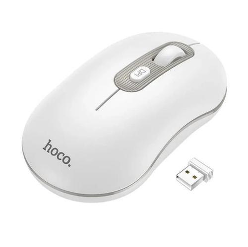 Mouse Wireless HOCO GM21, 1600 DPI (Alb) 1 Mouse Wireless HOCO GM21, 1600 DPI (Alb)