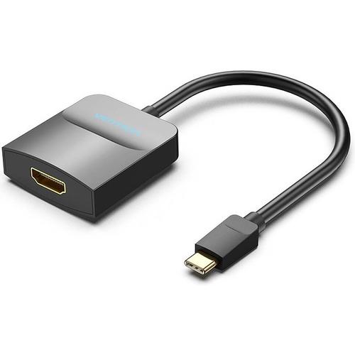 Convertor video Vention, USB Type-C(T) la HDMI(M), 0.15m, rezolutie maxima 4K la 30Hz, conectori auriti, invelis PVC si ABS, Negru 1 Convertor video Vention, USB Type-C(T) la HDMI(M), 0.15m, rezolutie maxima 4K la 30Hz, conectori auriti, invelis PVC si ABS, Negru