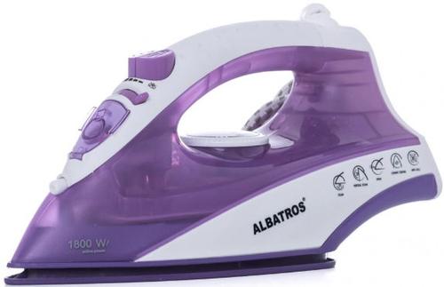 Fier de calcat Albatros JASMINE, Talpa Ceramica, 1800W, 0.17l (Mov/Alb)