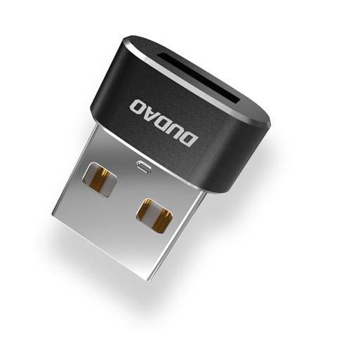 Convertor USB tip C la conector adaptor USB, Dudao, Negru 1 Convertor USB tip C la conector adaptor USB, Dudao, Negru