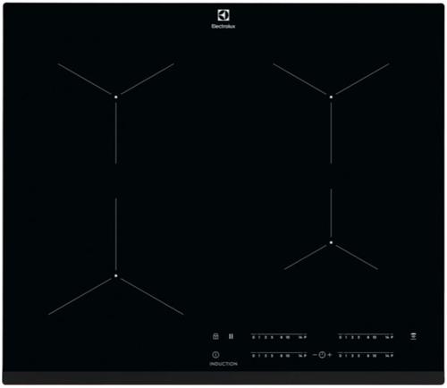 Plita incorporabila Electrolux EIT61443B, Inductie, 4 zone de gatit, Touch control, 60 cm (Negru)