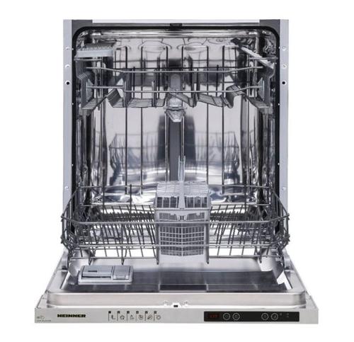 Masina de spalat vase incorporabila Heinner HDW-BI6613IE++, 13 seturi, 6 programe, Display LED, Aquasop, Clasa E, 60 cm (Alb)
