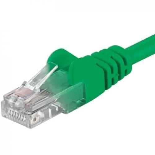 Patchcord UTP RJ45-RJ45 Cat.5e 0.25m, verde, cupru integral, 26AWG 1 Patchcord UTP RJ45-RJ45 Cat.5e 0.25m, verde, cupru integral, 26AWG