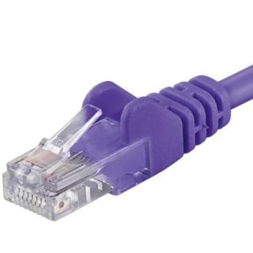 Patchcord UTP RJ45-RJ45 Categoria 5e 1m, violet, cupru integral, 26AWG 1 Patchcord UTP RJ45-RJ45 Categoria 5e 1m, violet, cupru integral, 26AWG
