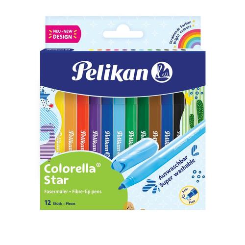Carioci Pelikan Colorella Star C302 12 culori/blister, Multicolor