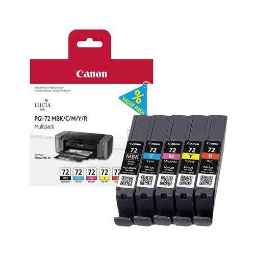 Set 5 x Cartus de cerneala, Canon, PGI72 (Multicolor) 1 Set 5 x Cartus de cerneala, Canon, PGI72 (Multicolor)