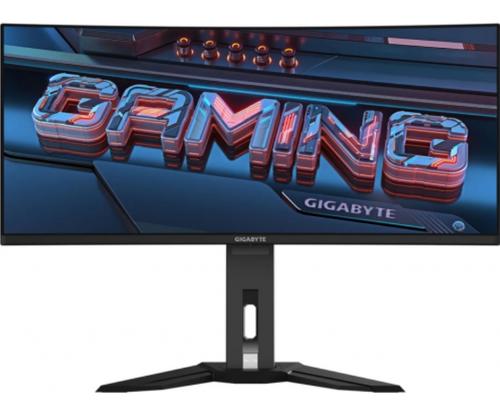 Monitor Gaming OLED Gigabyte 34inch MO34WQC, WQHD (3440 x 1440), HDMI, DisplayPort, Boxe, Ecran curbat, 0.03 ms, 175 Hz (Negru) 1 Monitor Gaming OLED Gigabyte 34inch MO34WQC, WQHD (3440 x 1440), HDMI, DisplayPort, Boxe, Ecran curbat, 0.03 ms, 175 Hz (Negru)
