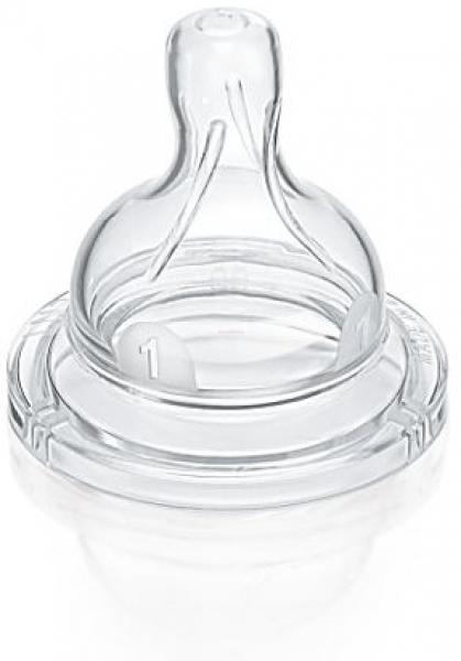 Tetine silicon Philips Avent SCF631/27, 2 tetine silicon, 1 orificiu 1 Tetine silicon Philips Avent SCF631/27, 2 tetine silicon, 1 orificiu
