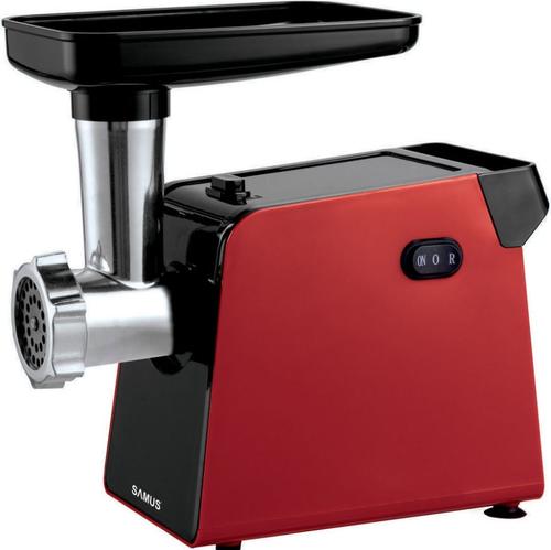 Masina de tocat Samus SMT1210RED, 1200 W, 1.2 kg/min, 3 Site (Rosu/Inox) 1 Masina de tocat Samus SMT1210RED, 1200 W, 1.2 kg/min, 3 Site (Rosu/Inox)