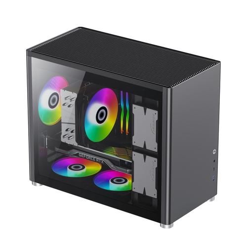 Carcasa Gamemax Spark, fara sursa, M-ATX, ARGB, Negru 1 Carcasa Gamemax Spark, fara sursa, M-ATX, ARGB, Negru