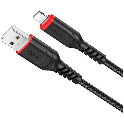 Cablu de Date HOCO X59 Victory, USB la Lightning, 1m, 2.4A, Negru 1 Cablu de Date HOCO X59 Victory, USB la Lightning, 1m, 2.4A, Negru