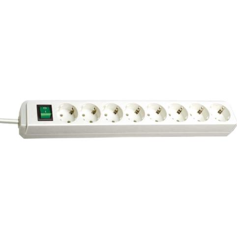 Prelungitor cu comutator Brennenstuhl H05VV-F 3G1.5, 8 prize, 3 m (Alb) 1 Prelungitor cu comutator Brennenstuhl H05VV-F 3G1.5, 8 prize, 3 m (Alb)