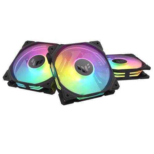 Set 3 Ventilatoare Asus TUF Gaming TR120 aRGB Reverse 120mm, Negru 1 Set 3 Ventilatoare Asus TUF Gaming TR120 aRGB Reverse 120mm, Negru