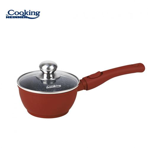 Tigaie HEINNER CALABRIA, 16x8cm, 1.3L, aluminiu, cu capac (Maro) 1 Tigaie HEINNER CALABRIA, 16x8cm, 1.3L, aluminiu, cu capac (Maro)