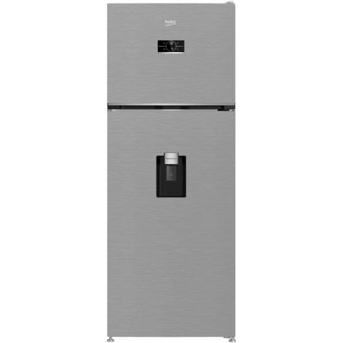 Frigider cu doua usi Beko B5RDNE504LDXB, 477 l, No Frost, Dozator apa, HarvestFresh, Everfresh+, AeroFlow, Display, Compartiment 0°C, Clasa E, H 185 cm (Argintiu)