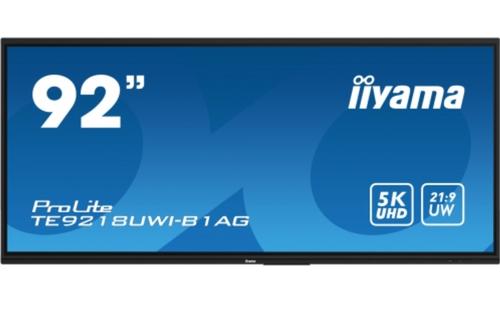 Tabla interactiva iiyama ProLite 92inch TE9218UWI-B1AG, 5K UHD (5120 x 2160), 50 Puncte, HDMI x4, DisplayPort, USB-C, 8GB RAM, 64GB Flash, iiWare 11 (Negru) 1 Tabla interactiva iiyama ProLite 92inch TE9218UWI-B1AG, 5K UHD (5120 x 2160), 50 Puncte, HDMI x4, DisplayPort, USB-C, 8GB RAM, 64GB Flash, iiWare 11 (Negru)