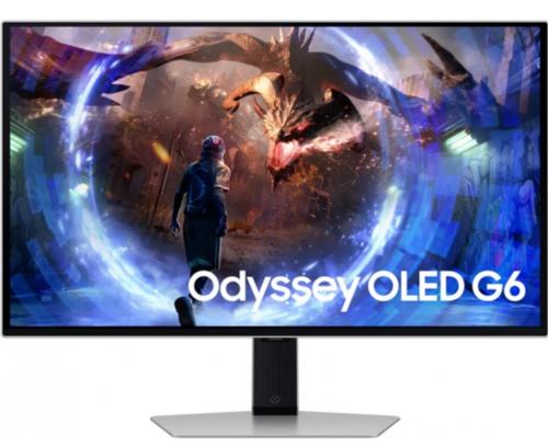 Monitor Gaming QD-OLED Samsung Odyssey G6 27inch LS27DG600SUXEN, QHD (2560 x 1440), HDMI, DisplayPort, Pivot, 360 Hz, 0.03 ms (Negru/Argintiu) 1 Monitor Gaming QD-OLED Samsung Odyssey G6 27inch LS27DG600SUXEN, QHD (2560 x 1440), HDMI, DisplayPort, Pivot, 360 Hz, 0.03 ms (Negru/Argintiu)