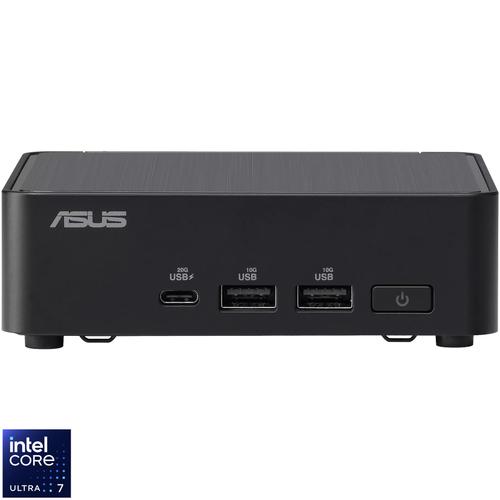 Calculator Barebone Asus NUC 14 Pro RNUC14RVKU700002I cu procesor Intel® Core™ Ultra 7 155H pana la 4.8 GHz, fara RAM, fara stocare, Intel® Arc™ Graphics, No OS, EU cord (Negru)