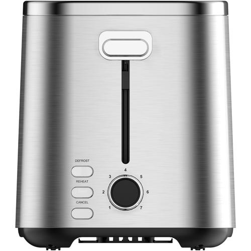Prajitor de paine Heinner sparkle toast HTP-800SS, 800w, Capacitate 2 felii, 7 niveluri rumenire, indicator led luminos (Argintiu)
