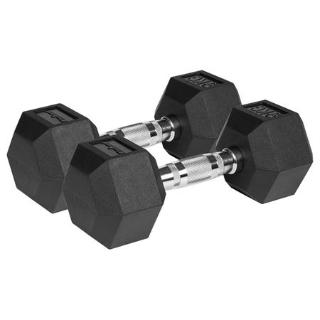 Gantere REBEL ACTIV RBA-2325-09, Fonta cauciucata, 2 x 9kg 1 Gantere REBEL ACTIV RBA-2325-09, Fonta cauciucata, 2 x 9kg
