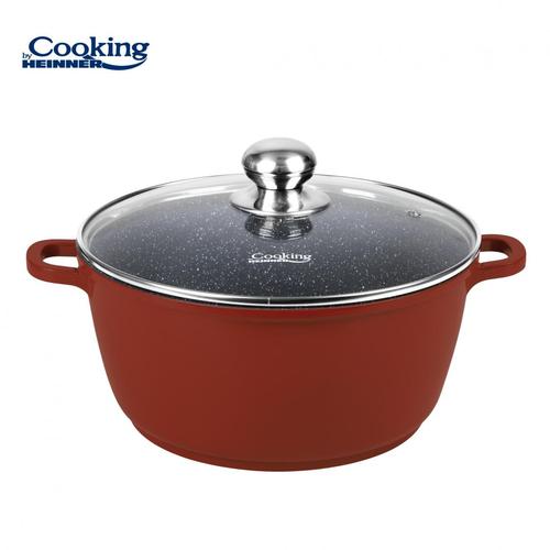 Semioala cu capac HEINNER CALABRIA, 40 x 17.5cm, 18.6L, aluminiu (Maro) 1 Semioala cu capac HEINNER CALABRIA, 40 x 17.5cm, 18.6L, aluminiu (Maro)