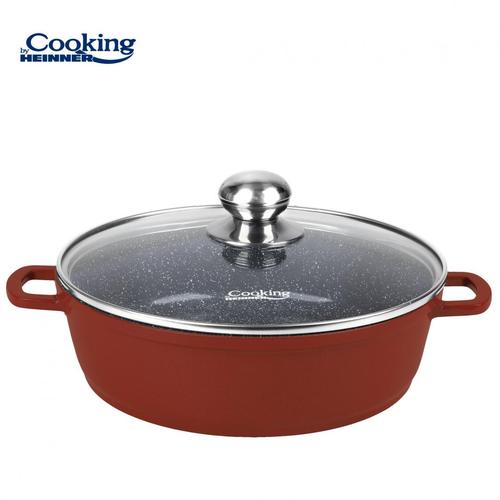 Cratita aluminiu Heinner CALABRIA, 28x7.5cm, 4.1L, cu capac 1 Cratita aluminiu Heinner CALABRIA, 28x7.5cm, 4.1L, cu capac