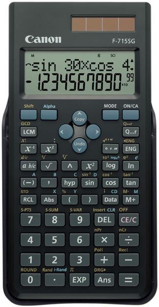 Calculator stiintific Canon F-715SG (Negru) 1 Calculator stiintific Canon F-715SG (Negru)