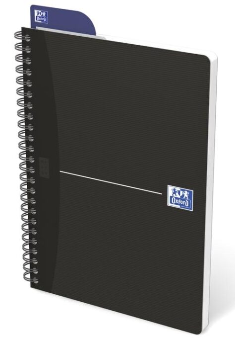 Caiet cu spirala OXFORD Office Essentials, A5, 90 file-90g/mp, Scribzee, 4 perf, coperta carton, matematica 1 Caiet cu spirala OXFORD Office Essentials, A5, 90 file-90g/mp, Scribzee, 4 perf, coperta carton, matematica