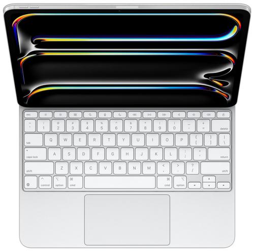 Husa cu tastura Apple Magic Keyboard MWR43LB/A pentru Apple iPad Pro 13‑inch (M4), Layout US (Alb)