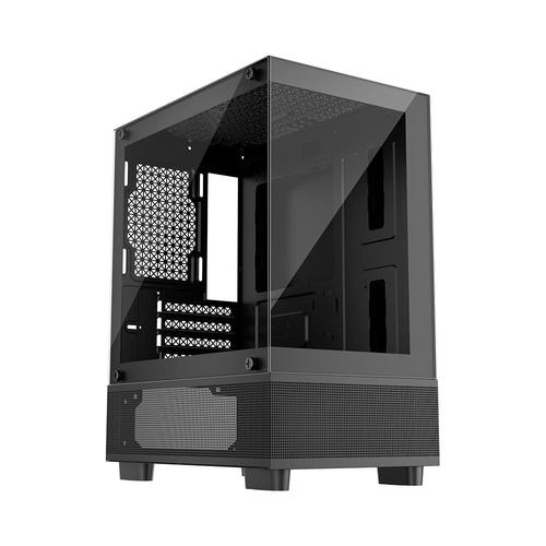 Carcasa 1STPLAYER MI2-A, Mid Tower, ARGB, Tempered Glass, Sloturi Expansiune 4 (Negru) 1 Carcasa 1STPLAYER MI2-A, Mid Tower, ARGB, Tempered Glass, Sloturi Expansiune 4 (Negru)