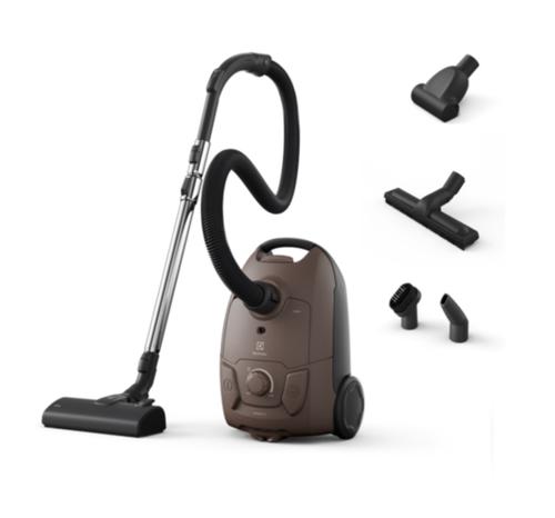 Aspirator cu sac Electrolux Seria 500 EB51A3WB, 750 W, Filtru HEPA, Maner ergonomic (Maro)
