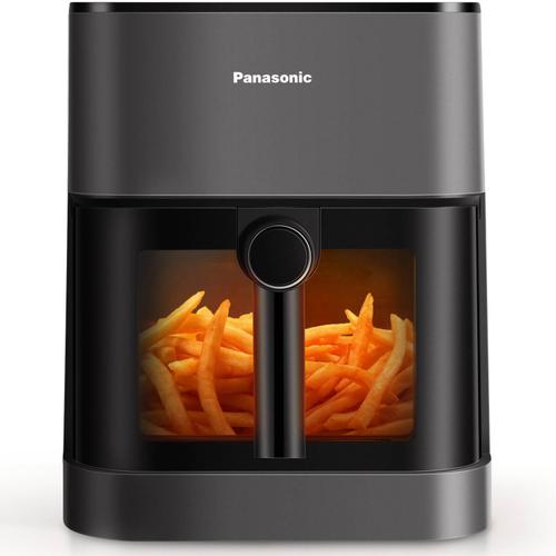 Friteuza cu aer cald Panasonic NF-CC500SXE, functie abur, fereastra vizualizare, debit aer 360°, capacitate 5 l, temperatura 80° - 200°, 11 programe presetate, 1450 W (Negru) 1 Friteuza cu aer cald Panasonic NF-CC500SXE, functie abur, fereastra vizualizare, debit aer 360°, capacitate 5 l, temperatura 80° - 200°, 11 programe presetate, 1450 W (Negru)