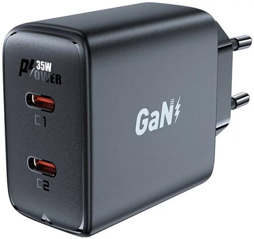 Incarcator Retea Acefast A49, 35 W, 3 A, 2 USB-C (Negru) 1 Incarcator Retea Acefast A49, 35 W, 3 A, 2 USB-C (Negru)