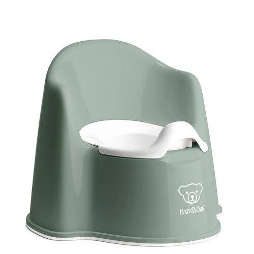 Olita BabyBjorn Potty Chair Deep Green, cu protectie spate 1 Olita BabyBjorn Potty Chair Deep Green, cu protectie spate