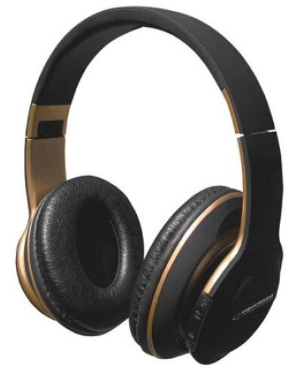 Casti Stereo Esperanza Shange, bluetooth, pliabile, microfon (Negru/Auriu) 1 Casti Stereo Esperanza Shange, bluetooth, pliabile, microfon (Negru/Auriu)