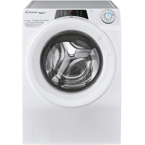 Masina de spalat rufe Candy Rapido RO 14104DWMT/1-S, 10 kg, 1400 RPM, Wi-Fi, Bluetooth, Motor Inverter, Quick & Clean, Steam, Clasa A (Alb)