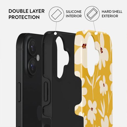 Husa Dual Layer Sunday Market Burga pentru iPhone 16, Galben 1 Husa Dual Layer Sunday Market Burga pentru iPhone 16, Galben