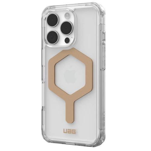 Husa Plyo Magsafe UAG pentru iPhone 16 Pro, Transparent/Auriu 1 Husa Plyo Magsafe UAG pentru iPhone 16 Pro, Transparent/Auriu