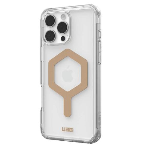 Husa Plyo Magsafe UAG pentru iPhone 16 Pro Max, Transparent/Auriu 1 Husa Plyo Magsafe UAG pentru iPhone 16 Pro Max, Transparent/Auriu