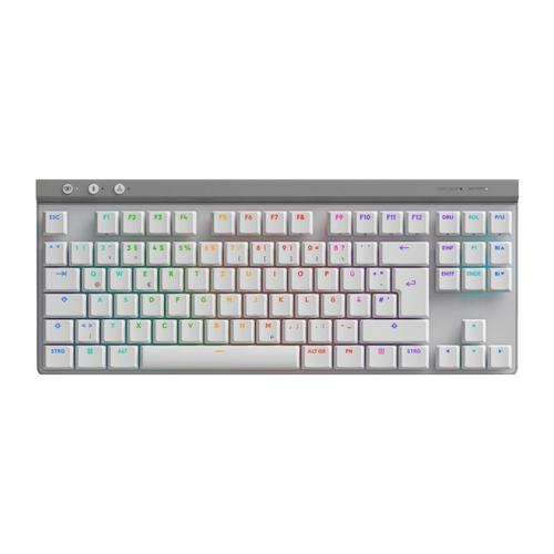 Tastatura Mecanica Gaming Logitech G515 TKL, Ultraslim, Lightspeed, Wireless/Bluetooth, Alb 1 Tastatura Mecanica Gaming Logitech G515 TKL, Ultraslim, Lightspeed, Wireless/Bluetooth, Alb