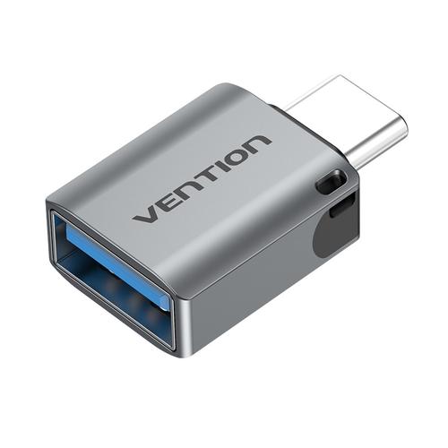 Adaptor Vention CDQH0, USB Mama to USB-C, Aluminiu, Gri 1 Adaptor Vention CDQH0, USB Mama to USB-C, Aluminiu, Gri