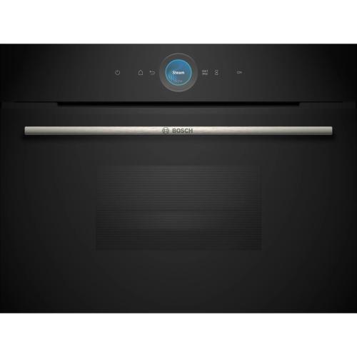Cuptor electric incorporabil Bosch CDG714XB1 Serie 8, 38 l , 4 functii de abur, Display tactil TFT, DishAssist, clasa energetica A+ (Negru)