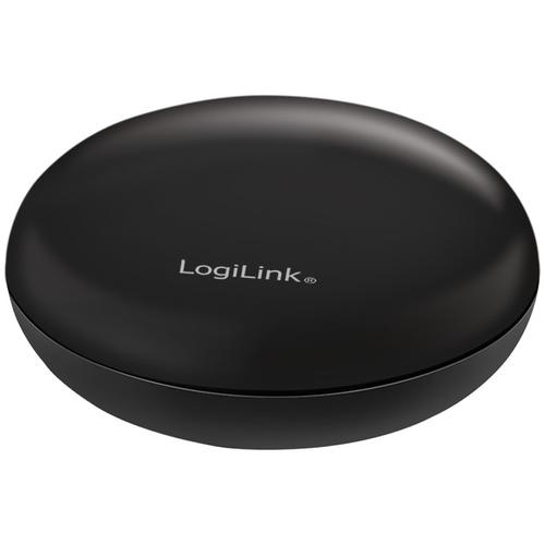 Telecomanda (intreruaptor) inteligenta LogiLink SH0107, Wi-Fi, pentru televizor si aer conditionat, alimentare USB, IP30, compatibil TUYA/Amazon Alexa/Google Home, Negru