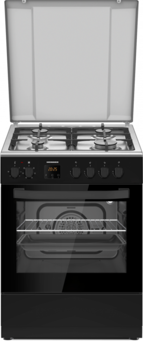 Aragaz mixt HEINNER HFSC-S66FDCC-IBK, Gaz + Electric, 4 arzatoare, Clasa A, 6 functii, Grill, Autocuratare catalitica (Negru) 1 Aragaz mixt HEINNER HFSC-S66FDCC-IBK, Gaz + Electric, 4 arzatoare, Clasa A, 6 functii, Grill, Autocuratare catalitica (Negru)
