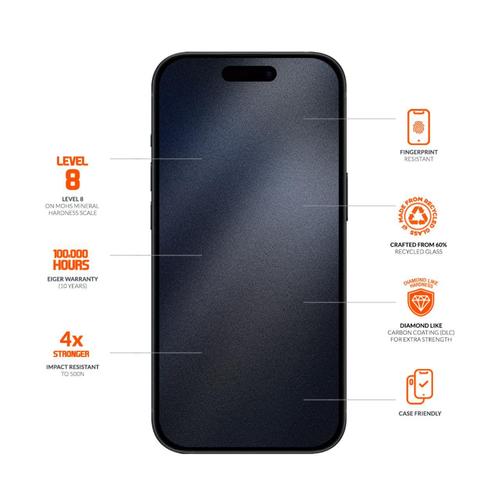 Folie Sticla Mountain Glass Ultra Eiger pentru iPhone 16 Pro Max, Transparenta 1 Folie Sticla Mountain Glass Ultra Eiger pentru iPhone 16 Pro Max, Transparenta
