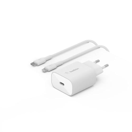 Incarcator retea Belkin BoostCharge WCA004vf1MWH-B5, 25W, USB-C cu cablu Lightning, 1m (Alb) 1 Incarcator retea Belkin BoostCharge WCA004vf1MWH-B5, 25W, USB-C cu cablu Lightning, 1m (Alb)